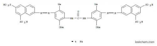 Molecular Structure of 12217-64-0 (tetrasodium 7,7'-[carbonylbis[imino(5-methoxy-2-methyl-4,1-phenylene)azo]]bis(naphthalene-1,3-disulphonate))