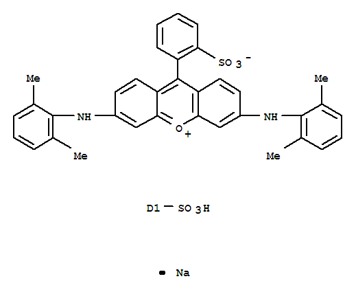 Xanthylium,3-[(2,6-dimethylphenyl)amino]-6-[(2,6-dimethylsulfophenyl)amino]-9-(2-sulfophenyl)-,inner salt, sodium salt (1:1)