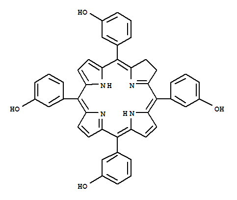 Molecular Structure of 122341-38-2 (Phenol,3,3',3'',3'''-(7,8-dihydro-21H,23H-porphine-5,10,15,20-tetrayl)tetrakis-)