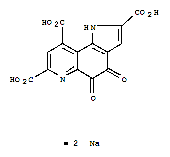 1H-Pyrrolo[2,3-f]quinoline-2,7,9-tricarboxylicacid, 4,5-dihydro-4,5-dioxo-, sodium salt (1:2)