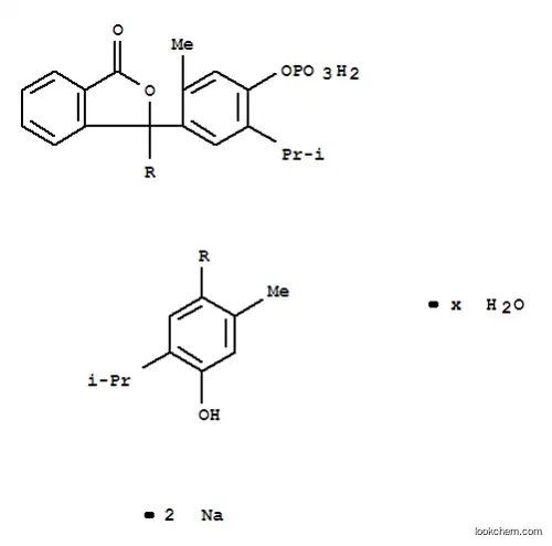 Molecular Structure of 123359-43-3 (Thymolphthalein monophosphoric acid disodium salt trihydrate)