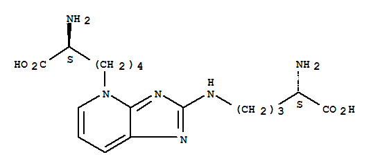 4H-Imidazo[4,5-b]pyridine-4-hexanoicacid, a-amino-2-[[(4S)-4-amino-4-carboxybutyl]amino]-,(aS)-(124505-87-9)