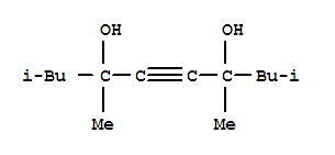 Molecular Structure of 126-86-3 (5-Decyne-4,7-diol,2,4,7,9-tetramethyl-)