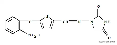 Molecular Structure of 126384-99-4 (1-(5-(carboxyphenylthio)-2-thenylideneamino)hydantoin)