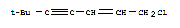 Molecular Structure of 126764-17-8 (2-Hepten-4-yne,1-chloro-6,6-dimethyl-)