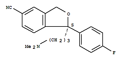 Molecular Structure of 128196-01-0 (Escitalopram)