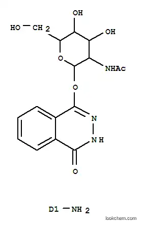 Molecular Structure of 128879-80-1 (2-AMINOPHTHALYLHYDRAZIDO-N-ACETYL-B-D-GLUCOSAMINIDE)