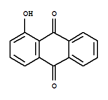 Molecular Structure of 129-43-1 (9,10-Anthracenedione,1-hydroxy-)