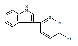 Molecular Structure of 129287-26-9 (1H-Indole,3-(6-chloro-3-pyridazinyl)-)