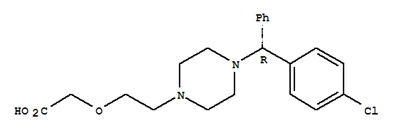 Molecular Structure of 130018-77-8 (Levocetirizine)