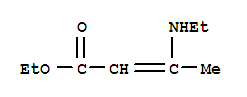 Molecular Structure of 13070-53-6 (2-Butenoic acid,3-(ethylamino)-, ethyl ester)