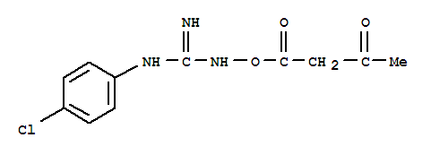 130974-87-7,2-(4-chlorophenyl)-1-[(3-oxobutanoyl)oxy]guanidine,Guanidine,N-(4-chlorophenyl)-N'-(1,3-dioxobutoxy)- (9CI)