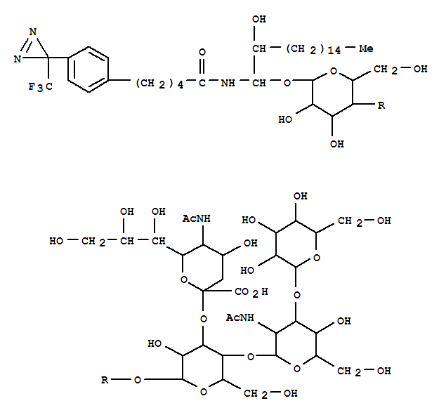 131966-72-8,N-Diazirinyl-lyso-G(M1),3H-Diazirine,benzenepentanamide deriv.