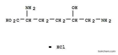Molecular Structure of 13204-98-3 (5-HYDROXY-DL-LYSINE HYDROCHLORIDE)