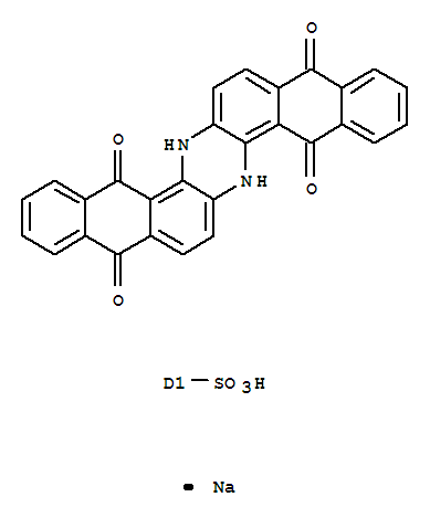 Anthrazinesulfonicacid, 5,6,9,14,15,18-hexahydro-5,9,14,18-tetraoxo-, sodium salt (1:1)