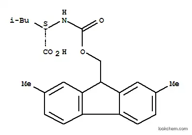 Molecular Structure of 132684-62-9 (N-(9H-(2,7-dimethylfluoren-9-ylmethoxy)carbonyl)leucine)