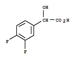 Molecular Structure of 132741-29-8 (Benzeneacetic acid,3,4-difluoro-a-hydroxy-)