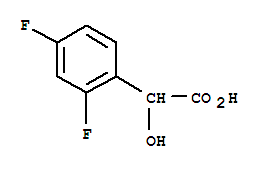 Molecular Structure of 132741-30-1 (Benzeneacetic acid,2,4-difluoro-a-hydroxy-)