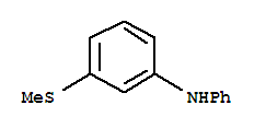 Molecular Structure of 13313-45-6 (Benzenamine,3-(methylthio)-N-phenyl-)