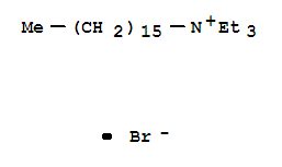 Molecular Structure of 13316-70-6 (1-Hexadecanaminium,N,N,N-triethyl-, bromide (1:1))