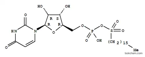 Molecular Structure of 134282-88-5 (uridine 5'-phosphoric (1-hexadecanesulfonic)anhydride)