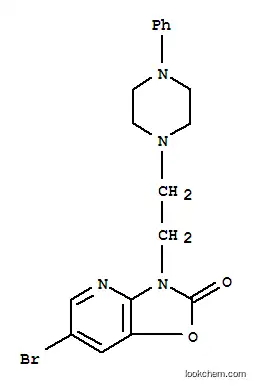 Molecular Structure of 134337-08-9 (6-bromo-3-[2-(4-phenylpiperazin-1-yl)ethyl][1,3]oxazolo[4,5-b]pyridin-2(3H)-one)