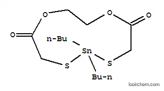 Molecular Structure of 13468-00-3 (8,8-dibutyl-1,4-dioxa-7,9-dithia-8-stannacycloundecane-5,11-dione)