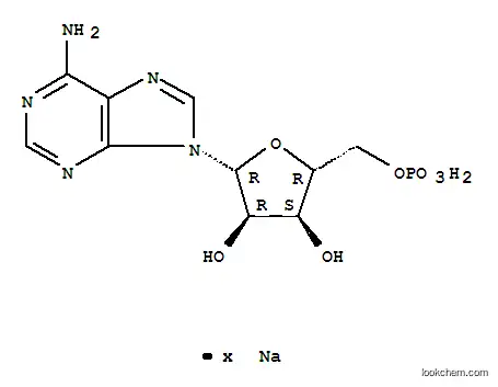Molecular Structure of 13474-03-8 (ADENOSINE5'-MONOPHOSPHATESODIUMSALT)