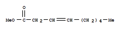 Molecular Structure of 13481-87-3 (3-Nonenoic acid, methylester)