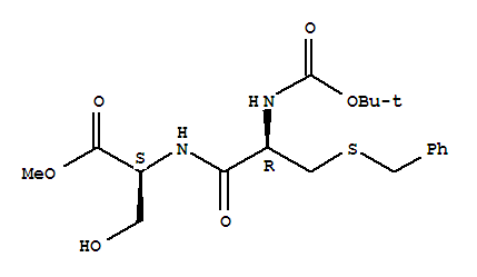 N-[N-[(tert-Butoxy)carbonyl]-S-(phenylmethyl)-L-cysteinyl]-L-serine methyl ester