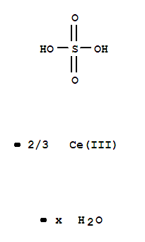Sulfuric acid,cerium(3+) salt (3:2), hydrate (8CI,9CI)(13550-47-5)