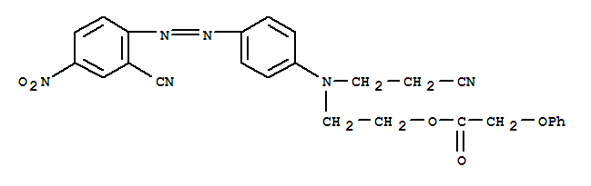 Acetic acid,2-phenoxy-,2-[(2-cyanoethyl)[4-[2-(2-cyano-4-nitrophenyl)diazenyl]phenyl]amino]ethyl ester