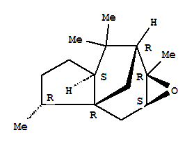 Molecular Structure of 13567-39-0 (2H-2a,7-Methanoazuleno[5,6-b]oxirene,octahydro-3,6,6,7a-tetramethyl-, (1aS,2aR,3R,5aS,7R,7aR)-)
