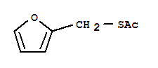 Molecular Structure of 13678-68-7 (Ethanethioic acid,S-(2-furanylmethyl) ester)
