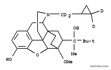 Molecular Structure of 136781-89-0 (BUPRENORPHINE-D4)