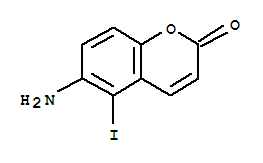 2H-1-Benzopyran-2-one,6-amino-5-iodo-