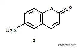 Molecular Structure of 137881-27-7 (5-IODO-6-AMINO-1,2-BENZOPYRONE)