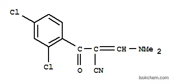 Molecular Structure of 138716-56-0 (2-[(DIMETHYLAMINO)METHYLENE]-3-OXO-3-(2,4-DICHLOROPHENYL)PROPANENITRILE)