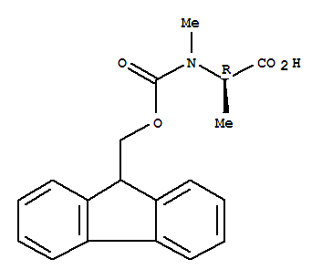 Molecular Structure of 138774-92-2 (D-Alanine,N-[(9H-fluoren-9-ylmethoxy)carbonyl]-N-methyl-)