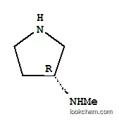 Molecular Structure of 139015-33-1 ((3R)-(+)-3-(METHYLAMINO)PYRROLIDINE)
