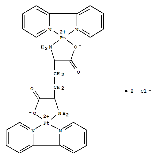 Platinum(2+),bis(2,2'-bipyridine-N,N')[m-[2,5-diaminohexanedioato(2-)-N2,O1:N5,O6]]di-, dichloride (9CI)