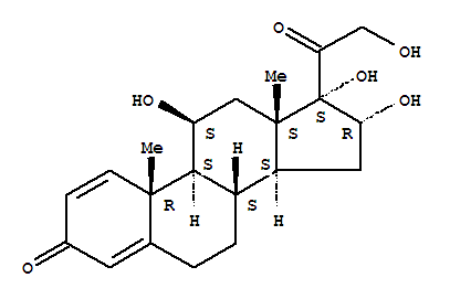 Molecular Structure of 13951-70-7 (16alpha-Hydroxyprednisolone)