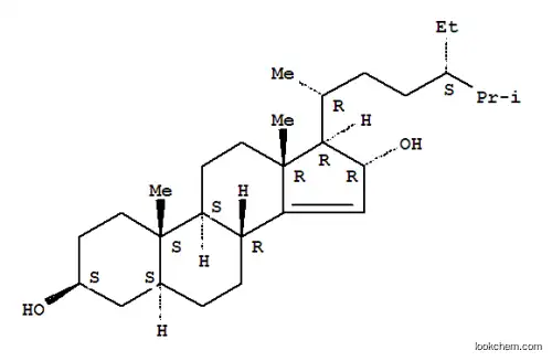 Molecular Structure of 140147-34-8 (24-ethylcholest-14-ene-3,16-diol)
