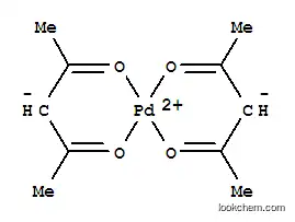 Molecular Structure of 14024-61-4 (Bis(2,4-pentanedionato-O,O')palladium(II))