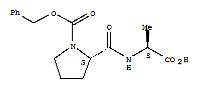 Molecular Structure of 14030-00-3 (L-Alanine,1-[(phenylmethoxy)carbonyl]-L-prolyl-)