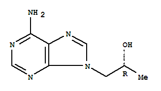 Molecular Structure of 14047-28-0 (9H-Purine-9-ethanol,6-amino-a-methyl-, (aR)-)