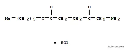 Molecular Structure of 140898-91-5 (5-Aminolevulinic acid hexyl ester hydrochloride)