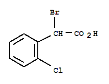 Molecular Structure of 141109-25-3 (Benzeneacetic acid, a-bromo-2-chloro-)