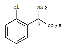Molecular Structure of 141315-50-6 (Benzeneacetic acid, a-amino-2-chloro-, (aS)-)