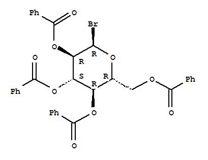 Molecular Structure of 14218-11-2 (a-D-Glucopyranosyl bromide,2,3,4,6-tetrabenzoate)